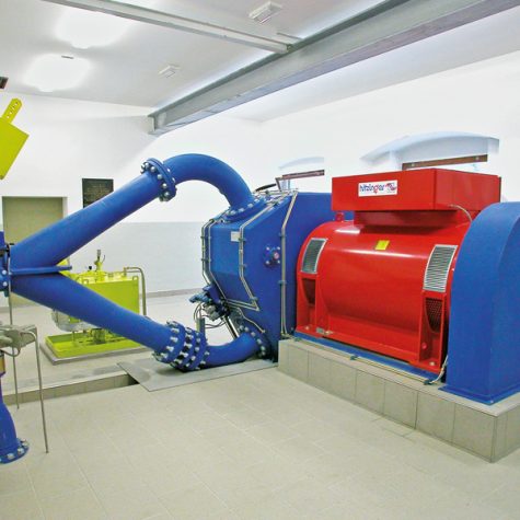 Wasserkraftwerk Apfertal Maschinenraum